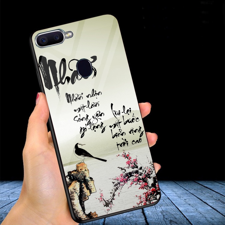 Ốp Lưng Kính 3D OPPO A12, A7, A5S, F9 Ốp lưng thế hệ mới cao cấp