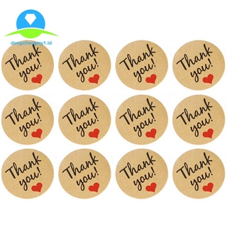 (Hàng Mới Về) Sticker Dán Trang Trí Hình Tròn In Chữ Thank You
