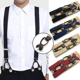 Dây đeo quần kiểu chữ y 6 nút thời trang cho nam