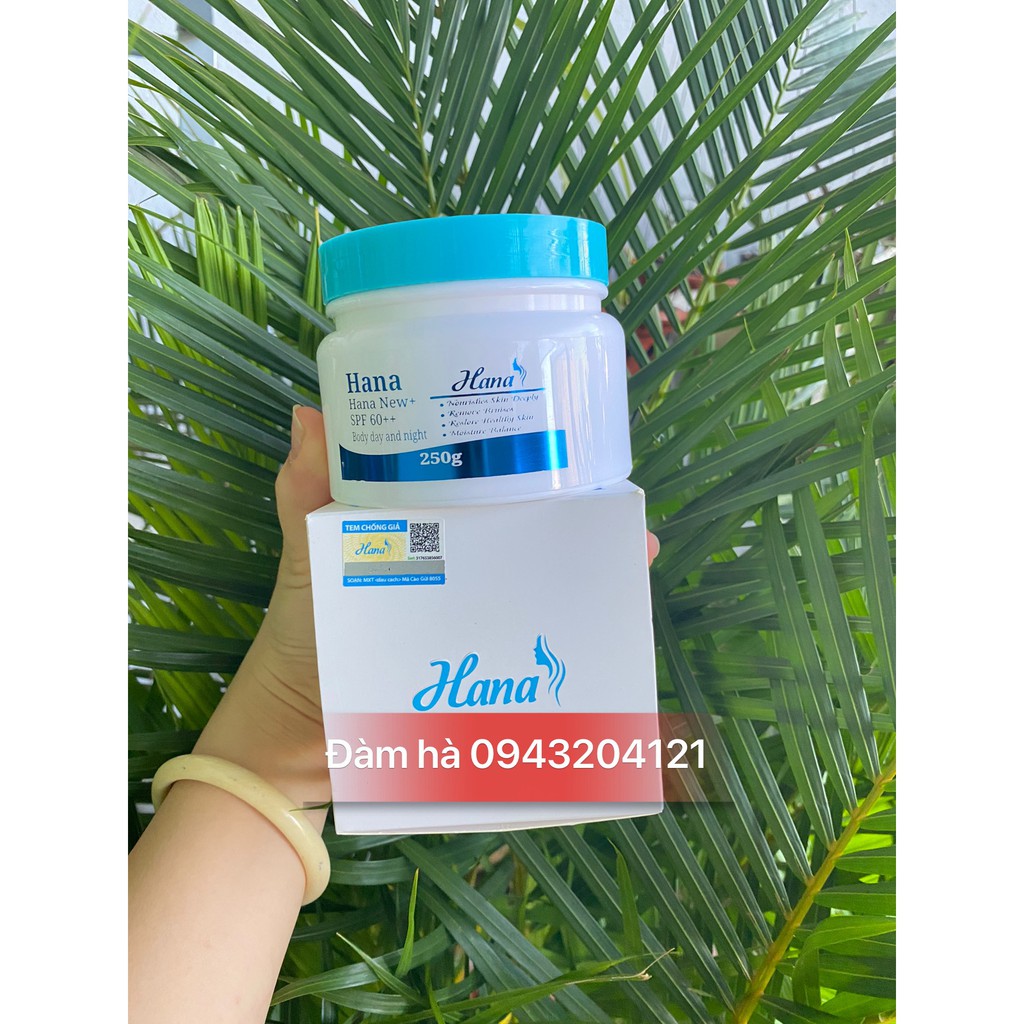 [Sẵn] Kem Body Hana  trắng da spf 60++