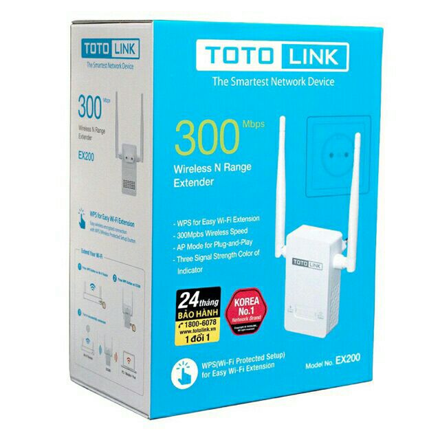 bộ kích wifi toto link ex 200