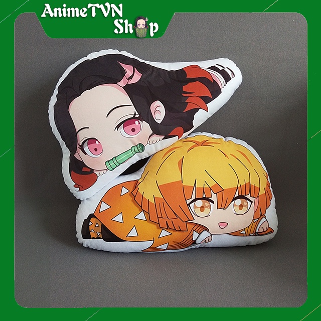 Nhồi bông in 2 mặt Anime Manga Kimetsu no Yaiba (Thanh gươm diệt quỷ) 40 Cm - Siêu dễ thương ôm cực đã