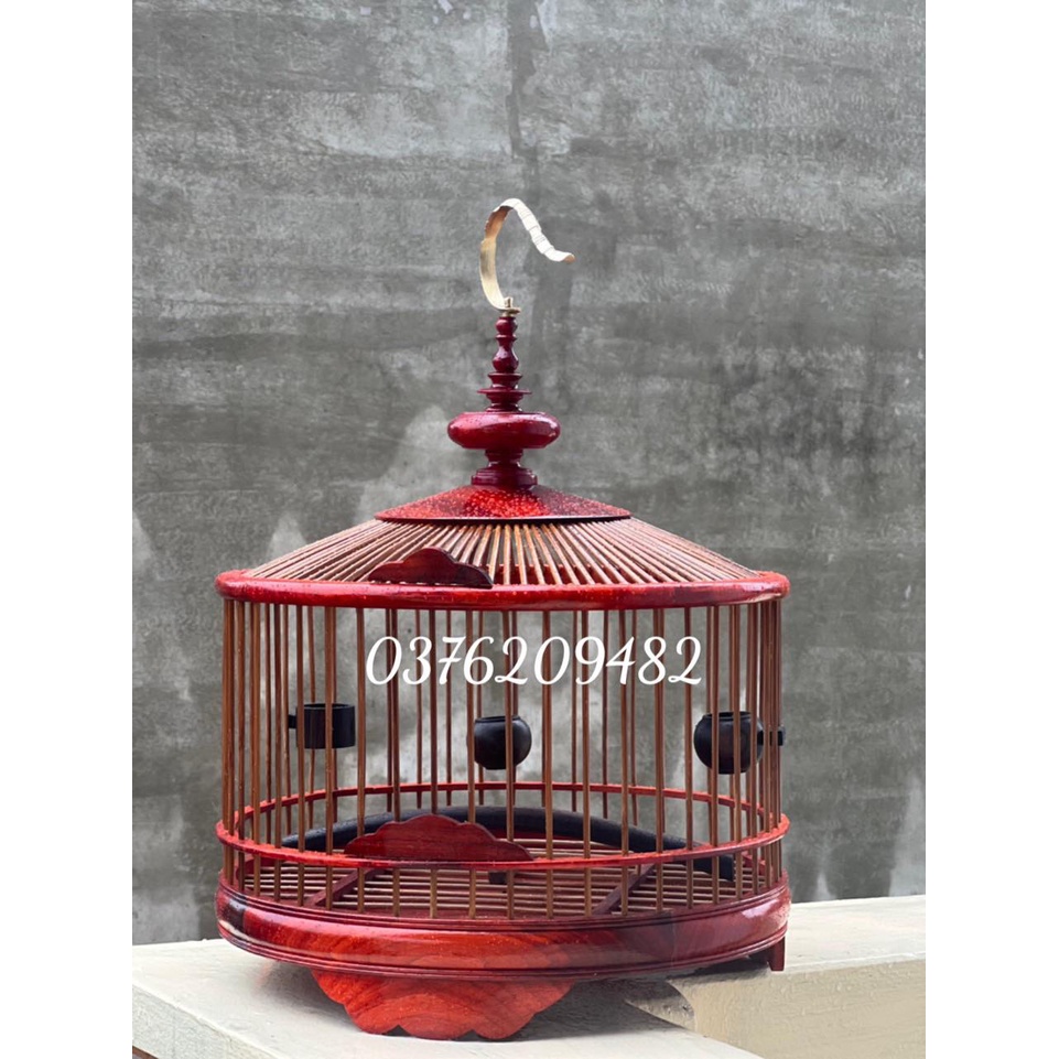 LỒNG CHIM CU GÁY GỖ HƯƠNG ĐỎ ĐẸP BỀN CHẮC