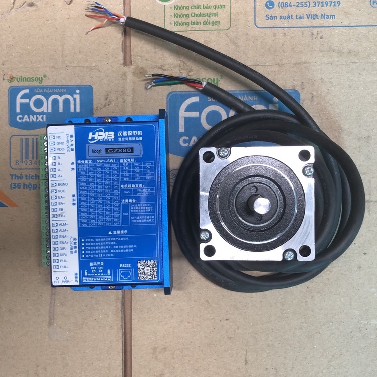 Động cơ hybrid servo 57 + driver CZ880