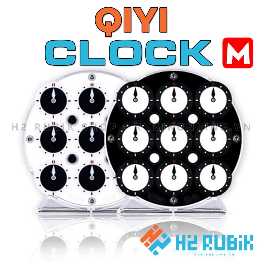 Rubik Clock QiYi Magnetic Clock - Rubik Clock có 208 viên nam châm sẵn cao cấp nhất 2020