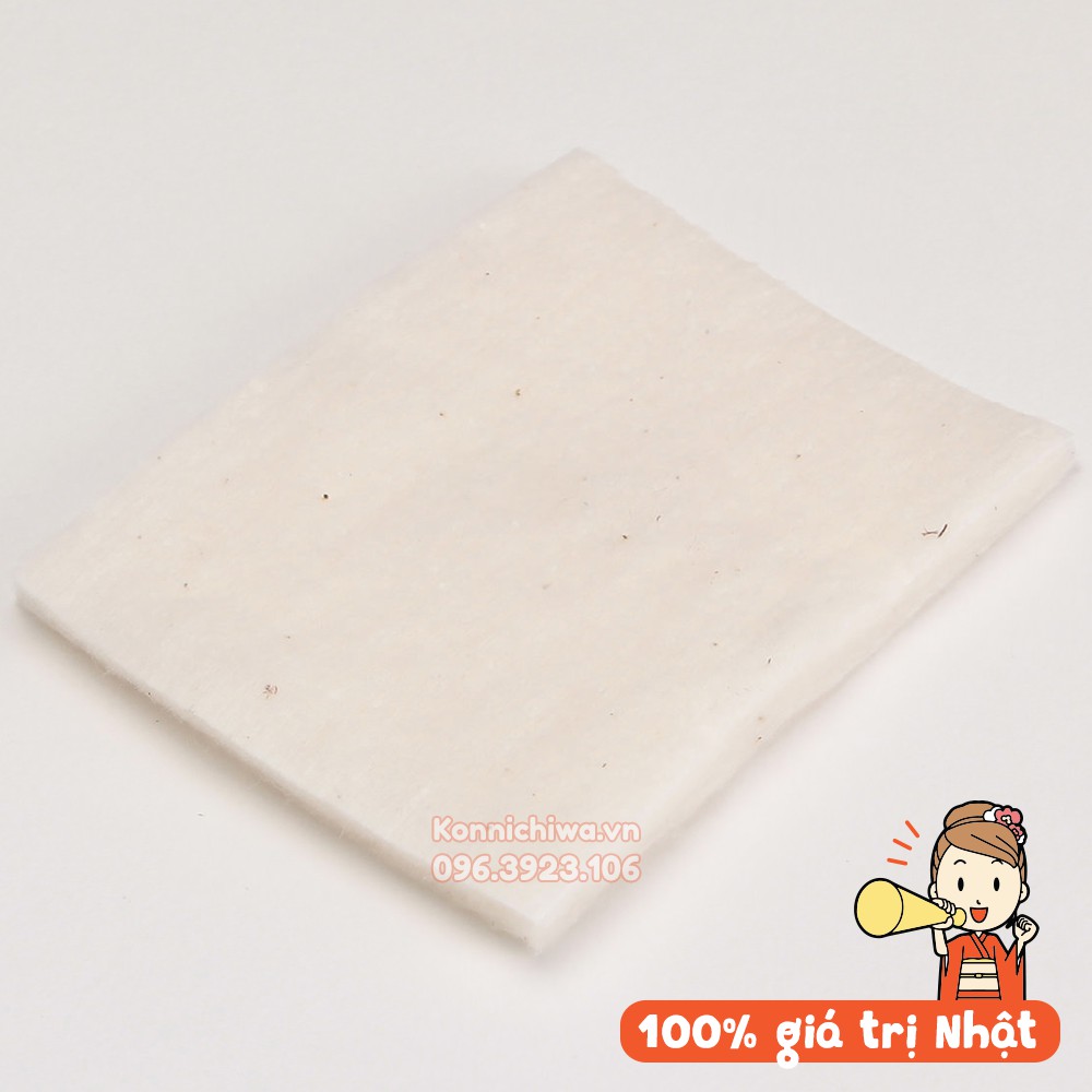 [Hàng Nhật Chính Hãng] Bông Tẩy Trang Organic MUJI Nội Địa Nhật | Tẩy Trang MUJI Nhật Bản Cotton Pad 180 Miếng