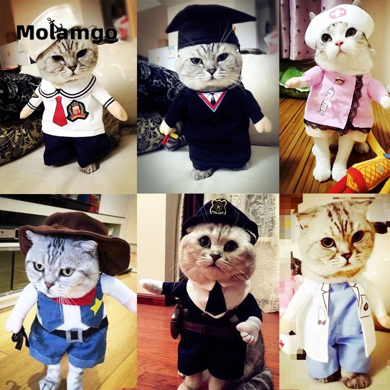 Bộ Đồ Hóa Trang Cảnh Sát Biến Hình Vui Nhộn Cho Thú Cưng