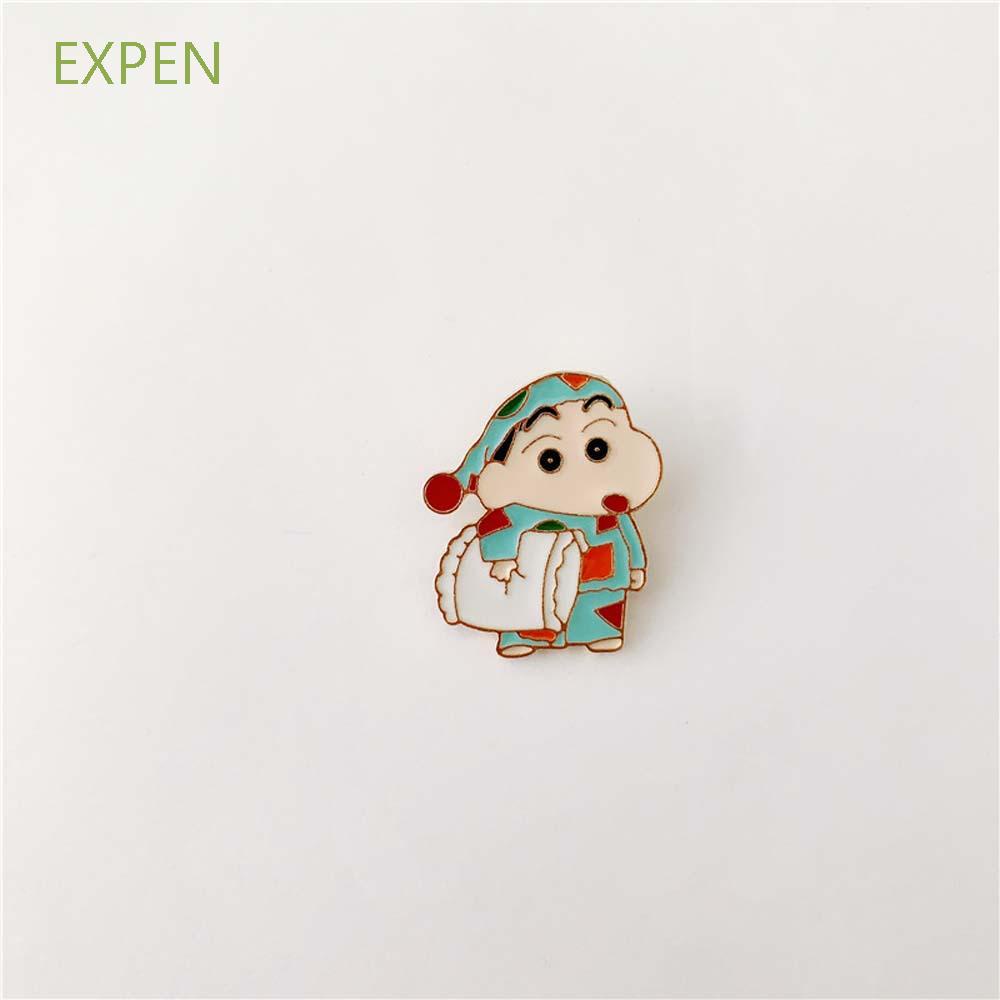 Ghim Cài Áo Kim Loại Hình Cậu Bé Bút Chì Shin-Chan Dễ Thương