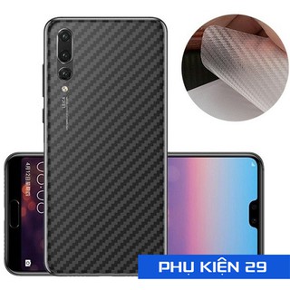 [Huawei P20 Pro] Dán lưng 3D vân Cacbon - Carbon