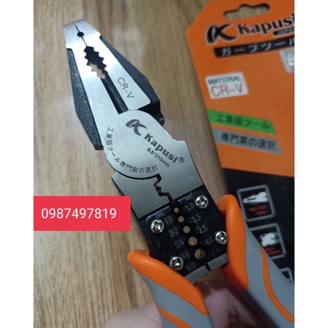 [Rẻ Nhất Shopee] Combo 3 Kìm Cắt Điện Nhọn 3 Trong 1 Hiệu KAPUSI Cao Cấp Hàng Loại 1