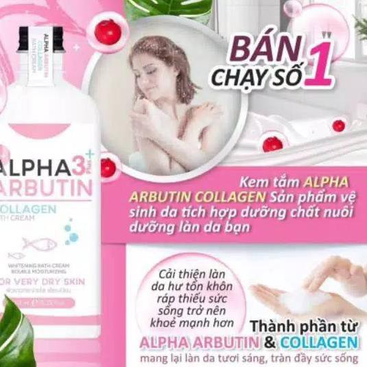 (Hàng Mới Về) Kem Dưỡng Trắng Da Chứa Collagen Alpha Arbutin 3 Plus 350ml