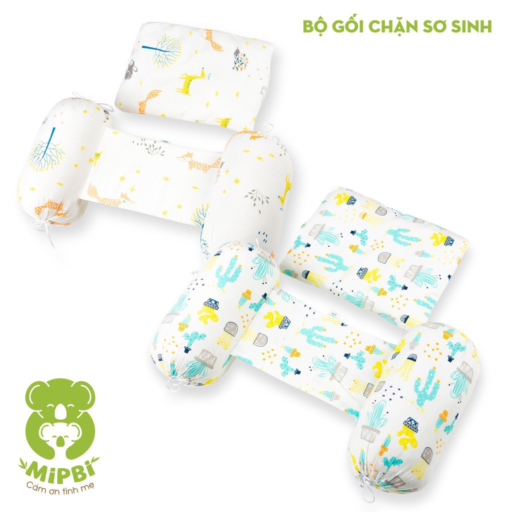 Bộ gối + chặn sơ sinh Mipbi