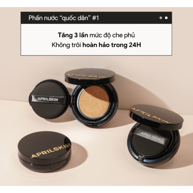 Phấn Nước April Skin Magic Snow Cushion Galaxy Triple Cover Edition SPF50+ PA+++ 15g