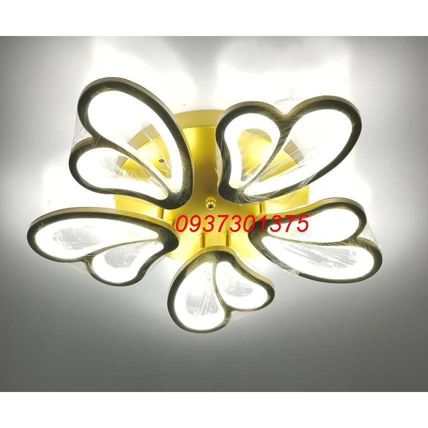 Đèn ốp trần trang trí hiện đại 6 cánh hoa sen 3 chế độ ánh sáng,sử dụng điều khiển chiết áp