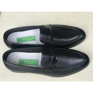 Giày Mọi Nam Da Bò D28- Đen