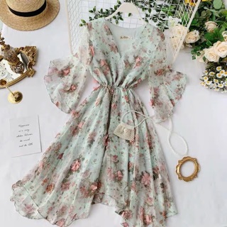 Đầm Voan 2 Lớp Tiểu Thư