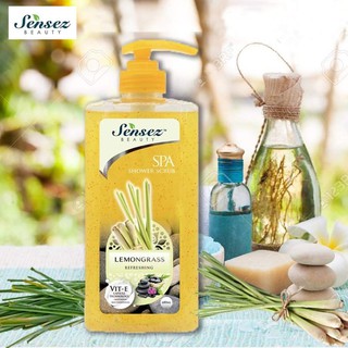 SỮA TẮM CÓ HẠT GIÚP DƯỠNG ẨM, LÀM SẠCH DA, SÁNG DA, HƯƠNG SẢ SENSEZ BEAUTY SPA 680ml