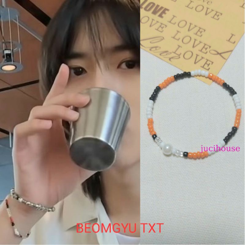 Vòng tay cheap moment BOMGYU TXT handmade #jucihouse