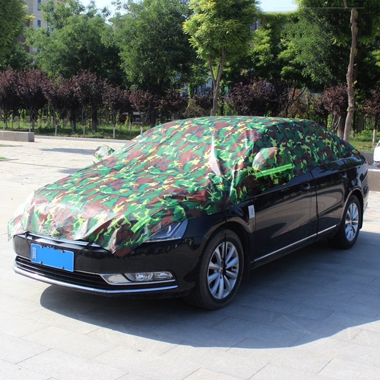 Bạt trùm nửa xe KÍN NẮP CAPÔ, tráng bạc cách nhiệt có phản quang, dù phủ nửa xe ô tô RẰN RI | BigBuy360 - bigbuy360.vn