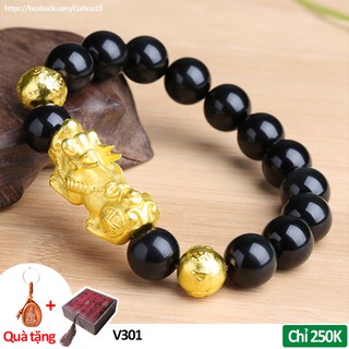 Vòng tay tỳ hưu phong thủy đá cao cấp
