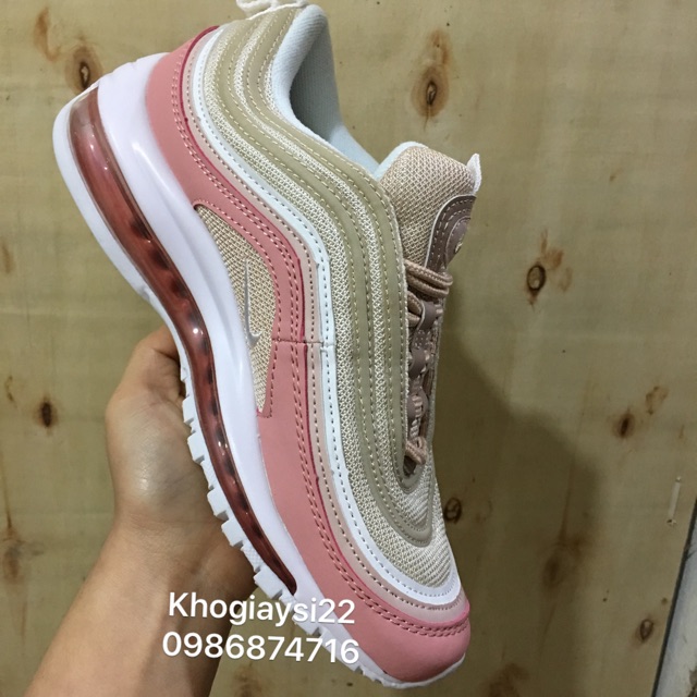 𝐑Ẻ Tết 🔥SALE SỐC🔥 GIÀY AIR MAX 97 hồng PHẢN QUANG size 36->39 ☑ Chuẩn . ` ˇ ⁵ ' ' P:{ "