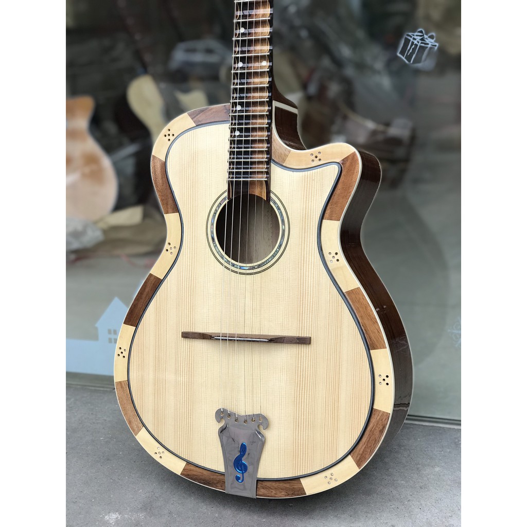 Đàn guitar cổ thùng phím lõm gỗ điệp