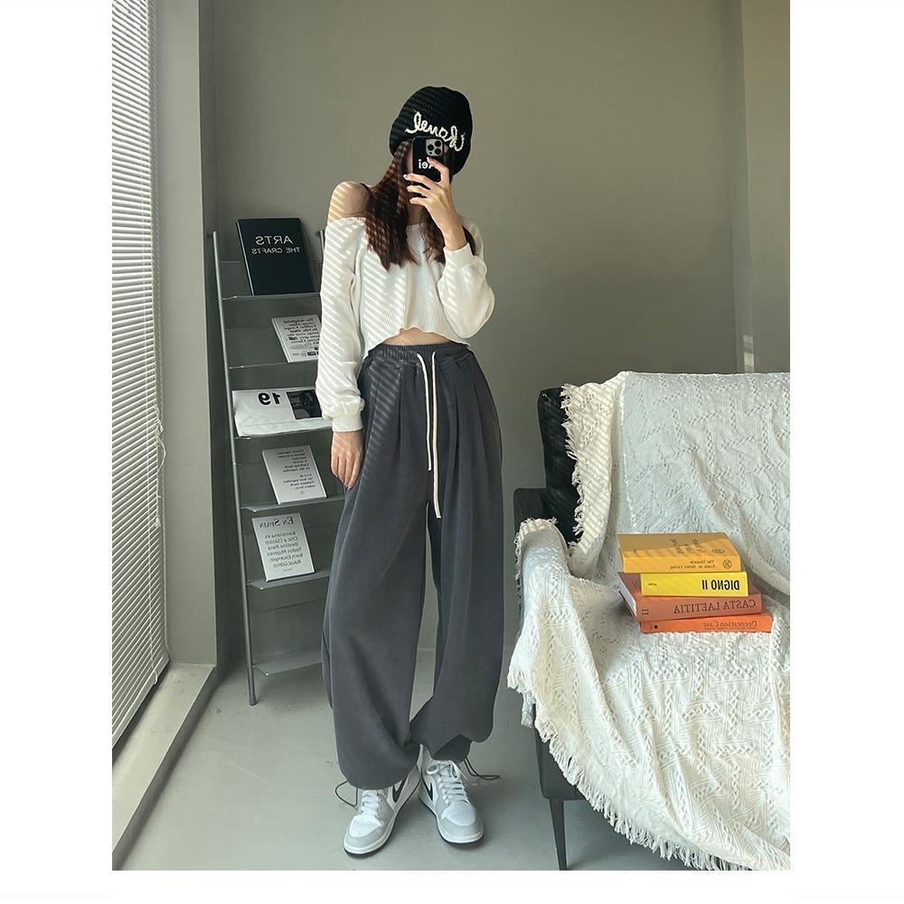 Quần Thể Thao Ống Rộng Phong Cách Đường Phố Mỹ Hàng Mới Dành Cho Bạn Nữ