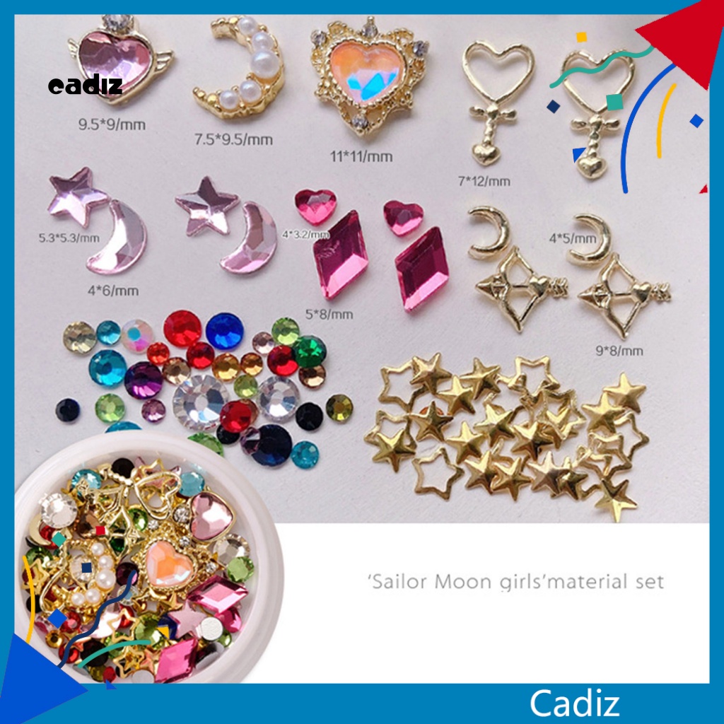 Phụ Kiện Trang Trí Móng Tay Hình Thủy Thủ Mặt Trăng 3D Xinh Xắn DIY