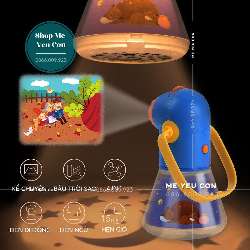 Chính Hãng Đèn Pin Chiếu Kể Chuyện Mideer Storybook Torch