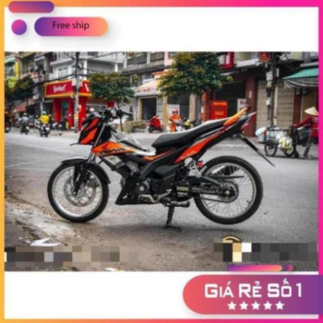TEM RỜI SONIC 150 ĐEN CAM
