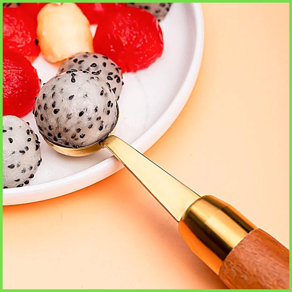 Muỗng Múc Kem/Trái Cây/Dưa Hấu Hình Tròn Dùng Trong Nhà Bếp DIY