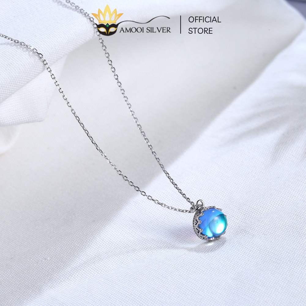 Dây chuyền bạc S925 topaz - Amooi Silver AD148