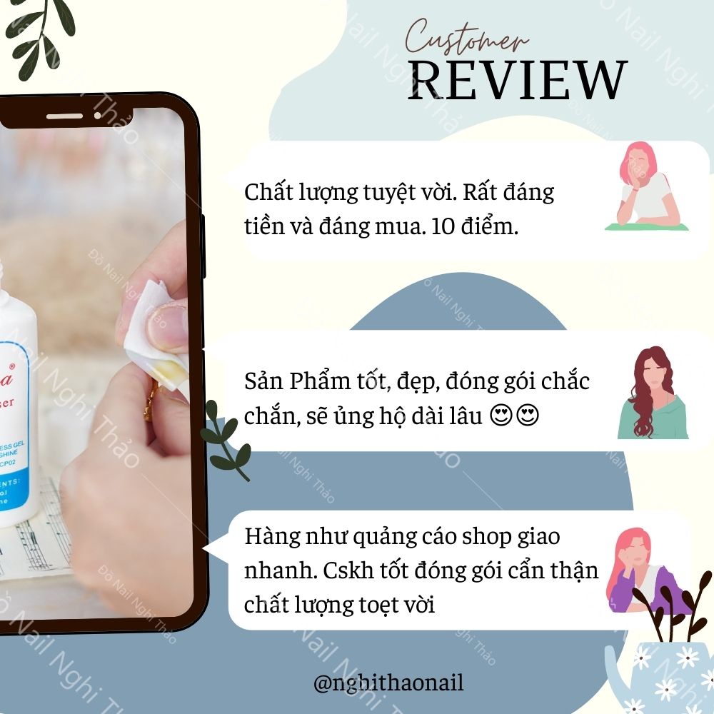 [Mã 254FMCGSALE giảm 8% đơn 500K] Nước lau gel nail Sina 60ml