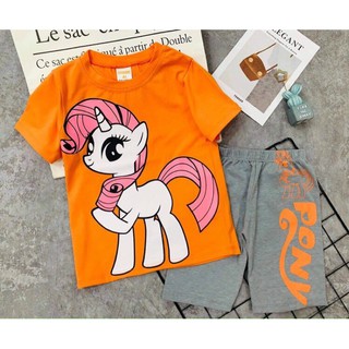 Đồ bộ bé gái 10-22 ký thun cotton 4 chiểu mềm mịn bộ thú ngố