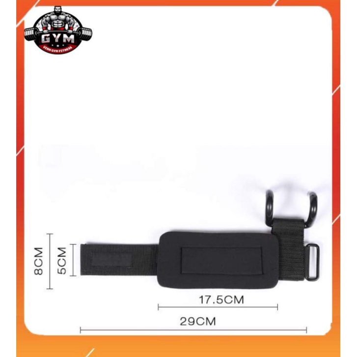 Dây Kéo Lưng Có Móc Sắt Tăng Sức Mạnh, Hỗ Trợ Deadlift bao tay có móc tâp gym đa năng DKL- 7890