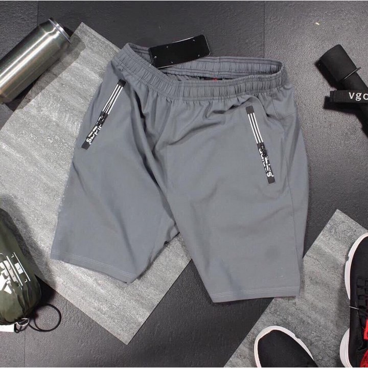 Quần thể thao -Quần shorts túi kéo khoá vải thun lạnh | BigBuy360 - bigbuy360.vn