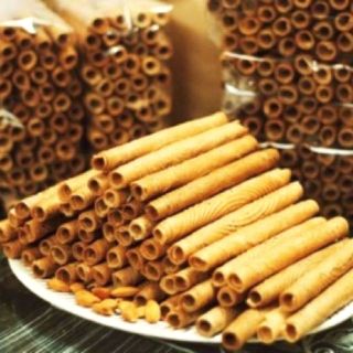 ☕TEA&COFFEE TIẾN THỊNH☕  BÁNH QUẾ MÈ GIÒN RỤM ĂN LÀ GHIỀN 500G