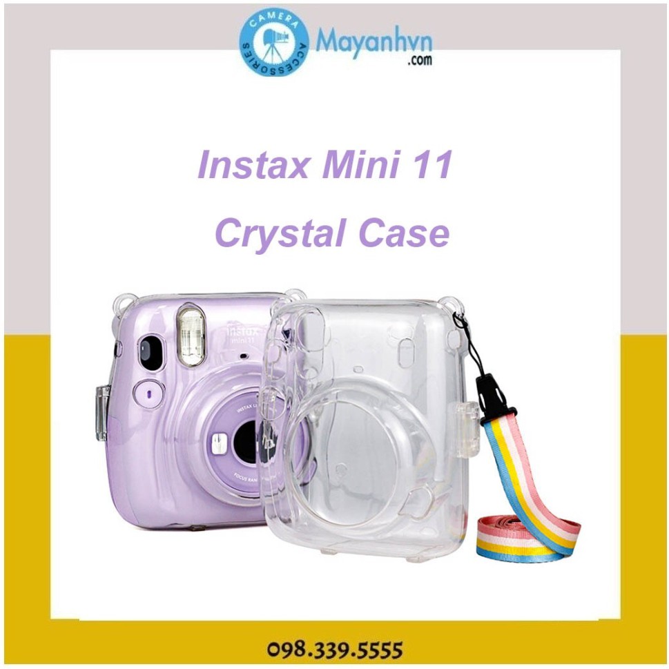 Instax Mini 11- Vỏ Nhựa Case Trong Cho Máy Ảnh Instax Mini 11