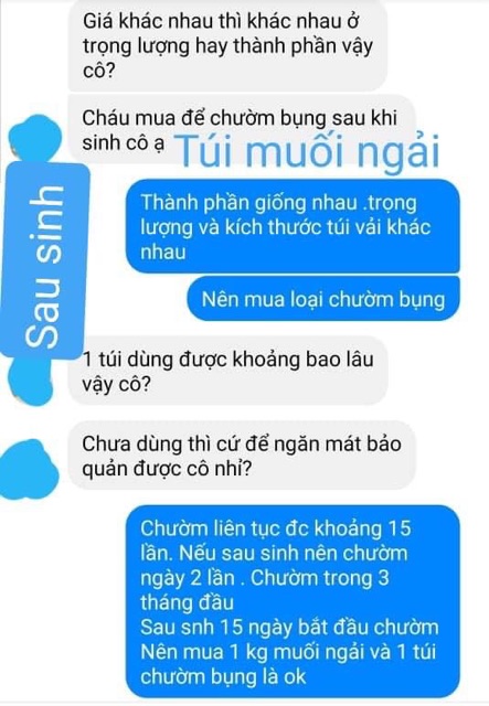 TÚI CHƯỜM MUỐI NGẢI CỨU