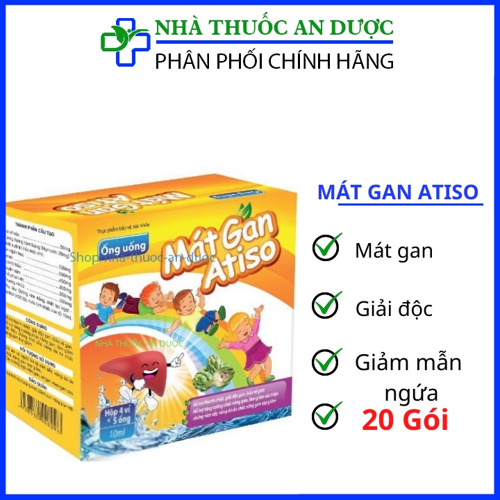 Siro Mát gan Atiso giúp giải độc gan, thanh nhiệt mát gan cho bé, giảm mẩn ngứa, rôm sảy, dị ứng