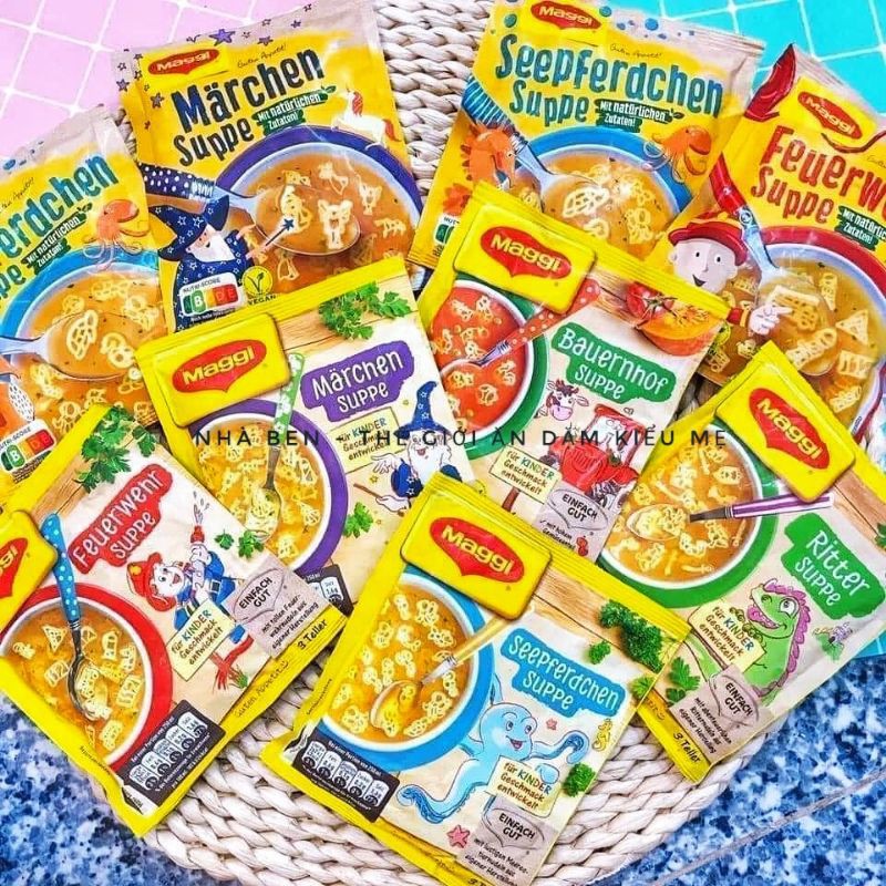 Nui mì ăn liền Maggi cho bé nội địa Đức [Date T7.2021]