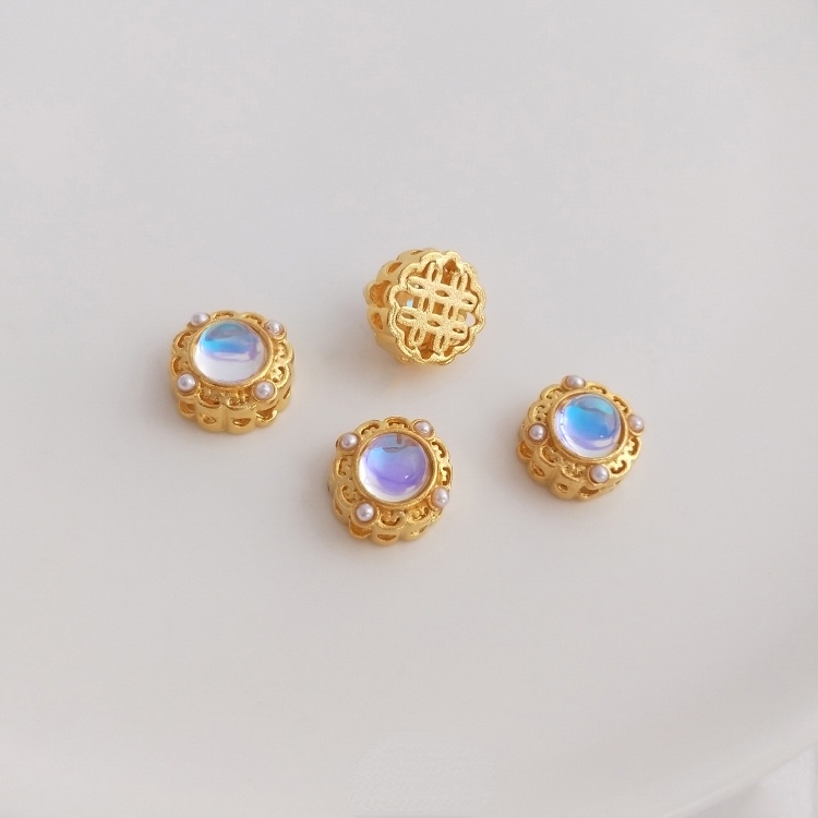 Hạt Đá Mặt Trăng Giả Nhiều Màu Sắc Dùng Làm Trang Sức diy