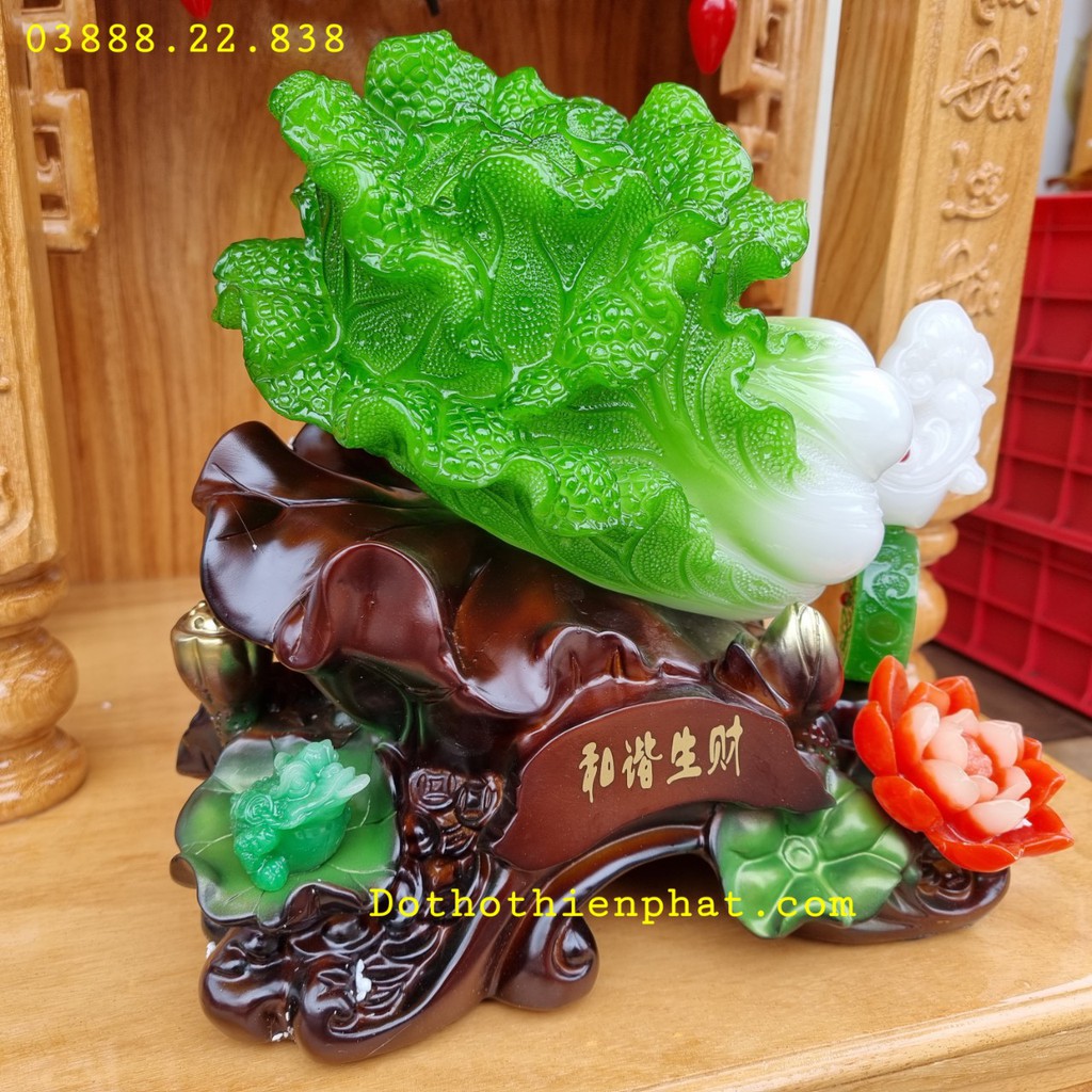 Bắp cải phong thủy ngang 27cm