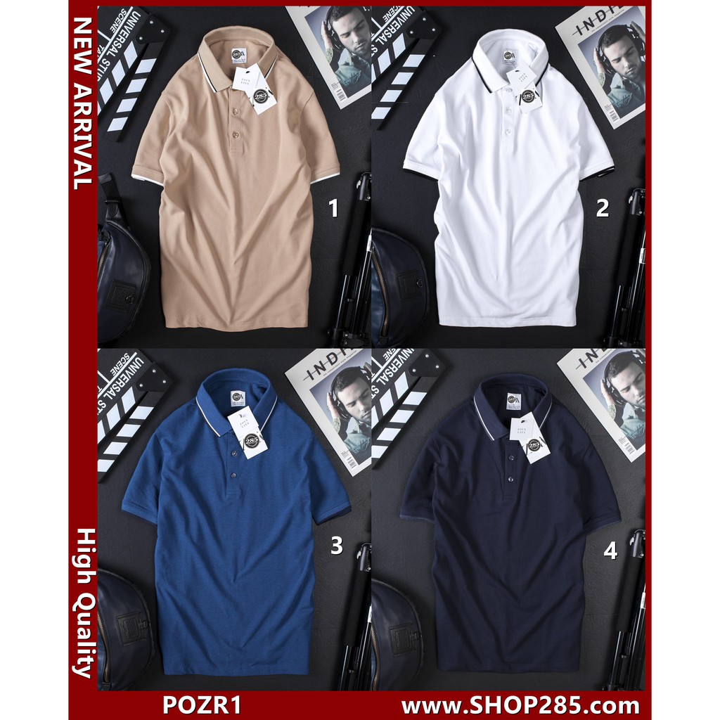 POZR1Áo Thun có cổ Z.R Pique SlimFit siêu đẹp siêu chất4 màu siêu chất cực đẹp đẹpcháyhàng vài mã rồi anh em