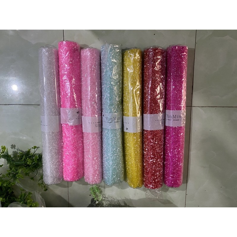 Giấy Lưới Tuyết ❤️nguyên cuộn❤️ [GIAYLUOITUYET] Giấy Gói Hoa dạng lưới tuyết