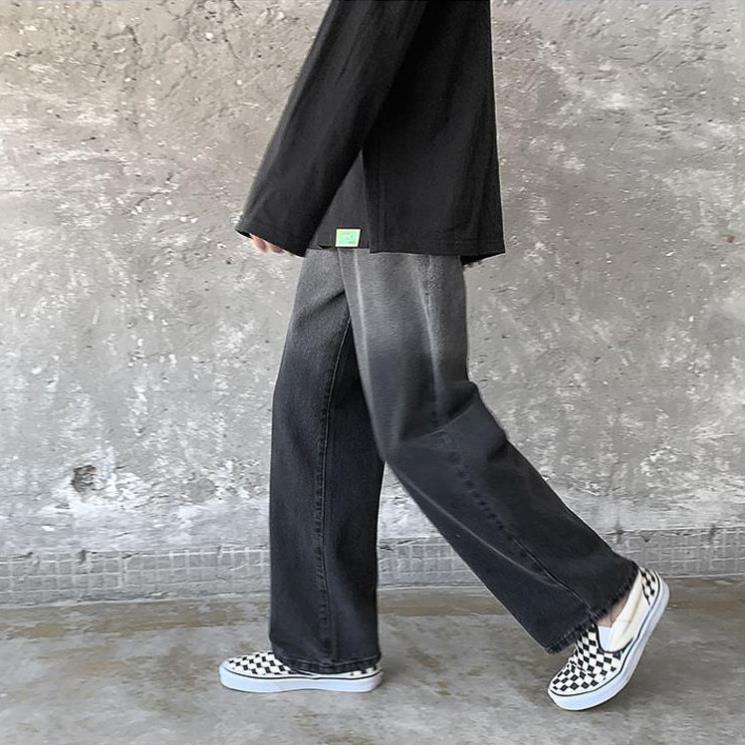 Quần Jean Baggy nam, Jean ống suông rộng,phai màu phong cách street style phong cách Hàn Quốc