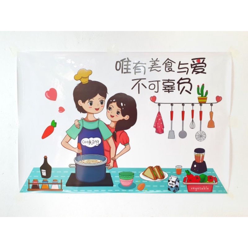 Giấy Dán Tường Bếp Cách Nhiệt Chống Dầu Mỡ, Chịu Nhiệt - Decal Dán Bếp 3D Họa Tiết  mẫu mới