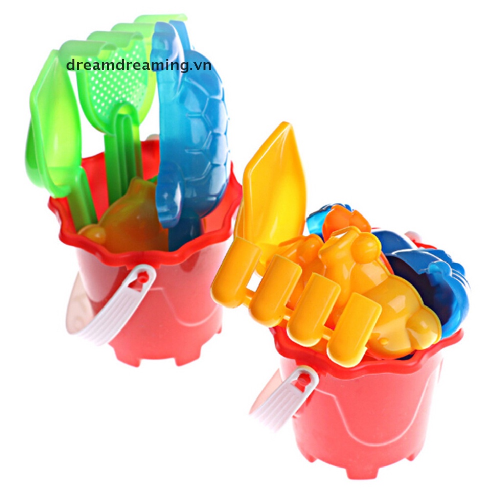Set đồ chơi xô xẻng xúc cát bãi biển vui nhộn cho bé