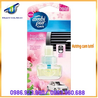 Lọ tinh dầu thơm ô tô Ambi Pur Anti Tobacco 7ml - Hương cam tươi phù hợp mọi lứa tuổi.