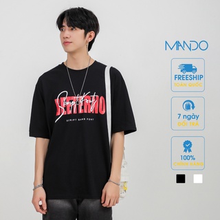 Áo Thun Tay Lỡ, Áo Phông Form Chuẩn Phong Cách Hàn Quốc Thời Trang Nam MANDO -         PDN077